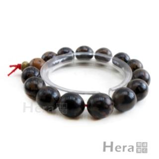 Hera特級菩提黑花摩尼珠手鍊/11mm
