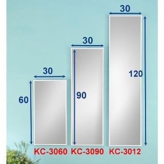 【SUNBRIGHT】冰天使 120公分鋁框壁鏡 120X30公分(鏡子 壁鏡 立鏡 穿衣鏡)