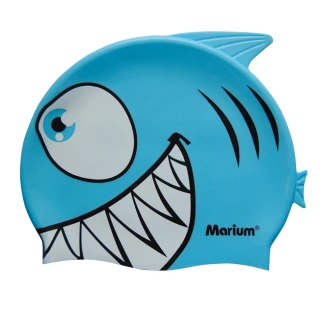 【≡MARIUM≡】兒童矽膠泳帽-鯊魚(MAR-7608A)