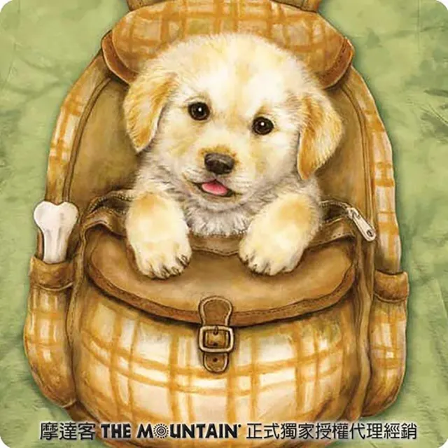 【摩達客】美國進口The Mountain 背包狗狗 T恤(現貨)