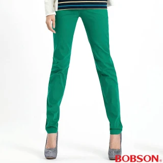 【BOBSON】女款多彩色彈性小直筒褲(8067-41)