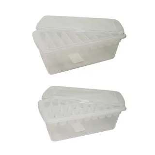 【白冰冰】附蓋大+小製冰收納盒(4入組)