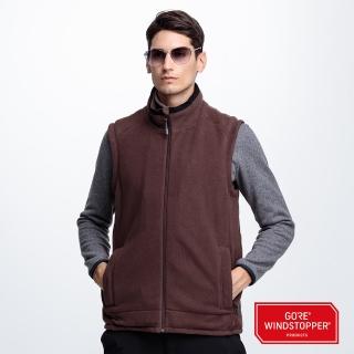 【FOX FRIEND 狐友】WINDSTOPPER 防風刷毛背心(咖啡)