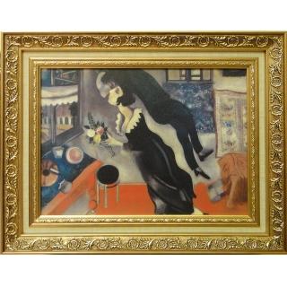 【開運陶源】Marc CHAGALL馬克 夏卡爾-生日快樂(世界名畫 中幅)