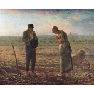 【開運陶源】米勒- The Angelus 晚禱or晚鐘(世界名畫 小幅)