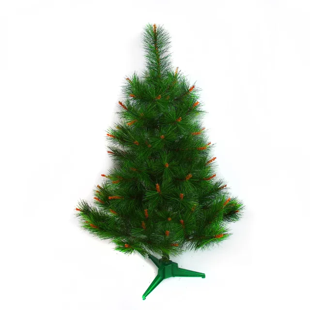 【摩達客】耶誕-3尺/3呎-90cm台灣製特級綠色松針葉聖誕樹-裸樹(不含飾品/不含燈/本島免運費)