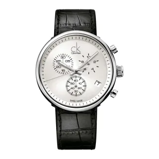 【瑞士 CK手錶 Calvin Klein】時尚流行-三眼腕錶(K2N281C1/K2N281C6)