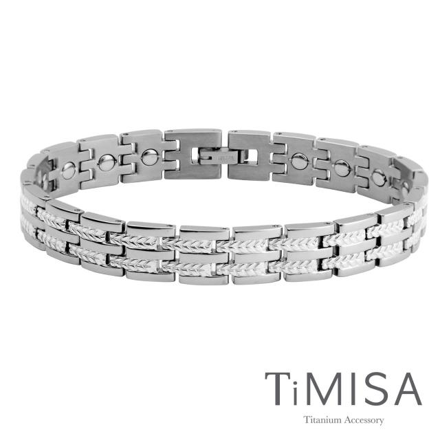 【TiMISA】豐收之歌-細版 純鈦鍺手鍊(雙色可選)