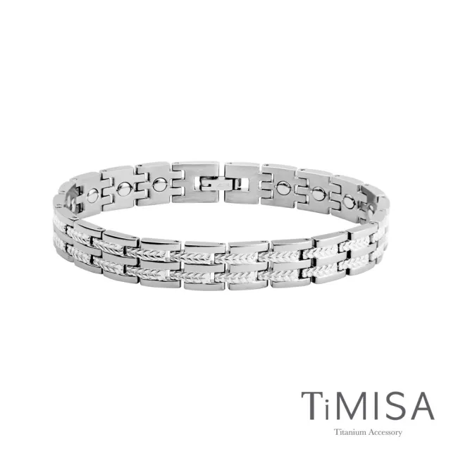 【TiMISA】豐收之歌-細版 純鈦鍺手鍊(雙色可選)