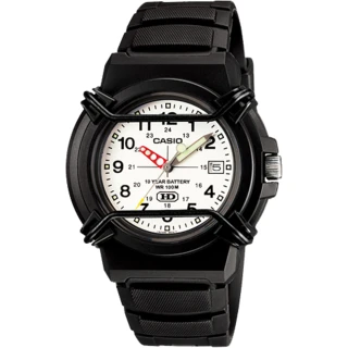 【CASIO 卡西歐】流行時尚指針休閒腕錶(HDA-600B-7B)
