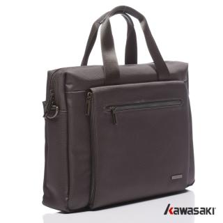 【KAWASAKI】精緻超輕平板公事包(灰色)