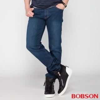 【BOBSON】男款低腰膠原蛋白彈性直筒褲(1790-53)