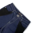 【RH】一褲雙效拼接兩色牛仔長褲(深藍拼接黑色全尺碼)