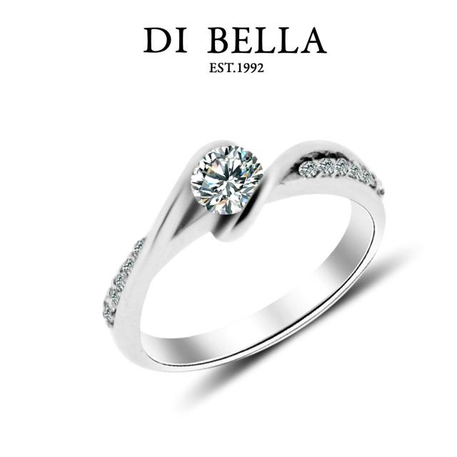 【DI BELLA】ROMANTIC 0.30克拉奢華完美鑽戒