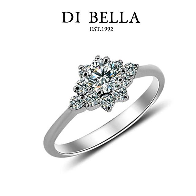 【DI BELLA】花的姿態0.30克拉八心八箭頂級完美鑽戒