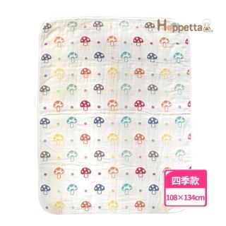 【Hoppetta】六層紗布蘑菇被(L被108×134cm日本製冬暖夏涼四季款純棉透氣)