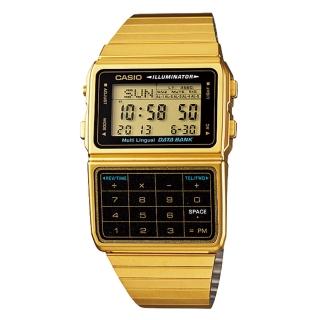 【CASIO 卡西歐】日系-旅行者最愛-電話記憶 備忘錄(DBC-611G 金)