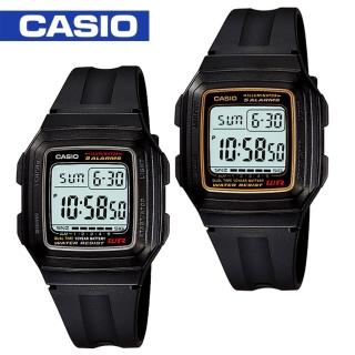 【CASIO 卡西歐】日系-學生指定款 鏡面2.5公分(F-201WA)