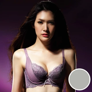 【MX 摩奇】美麗系列D-F罩杯內衣(石壁灰)