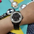 【GOTO】晶亮風尚陶瓷晶鑽手錶-黑紫(GC6158B-33-3N1)