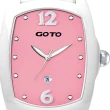 【GOTO】Sweet color 甜美陶瓷時尚手錶-白x粉(GC7520L-22-822)