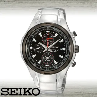 【SEIKO 精工】飆速競感_賽車三眼計時腕錶(SNAE43P1)