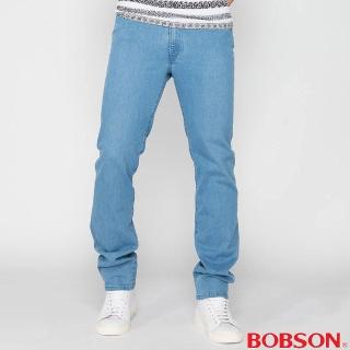 【BOBSON】男款高腰膠原蛋白彈性直筒褲(1791-58)
