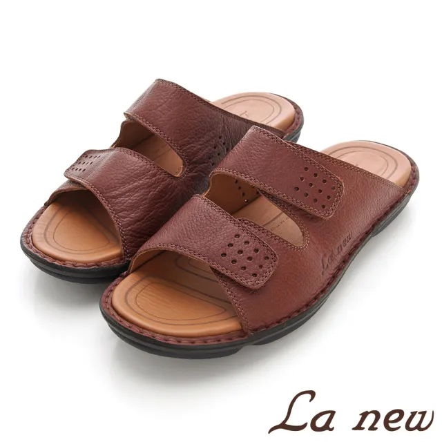 【LA NEW】雙密度PU氣墊拖鞋(男14140752)