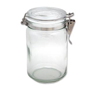 【ADERIA】日本進口抗菌密封扣環儲存玻璃罐1000ml