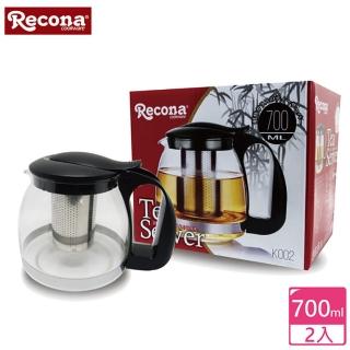 【日本Recona】日式玻璃花茶/泡茶壺 700ml(2入組)