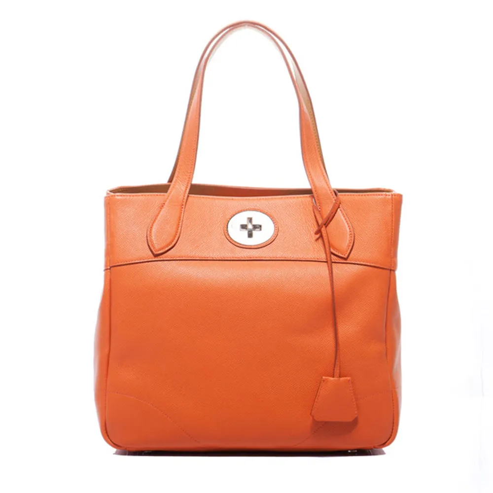 【A.D.M.J.】小牛皮BOX CALF VERA - TOTE-30(ORANGE)