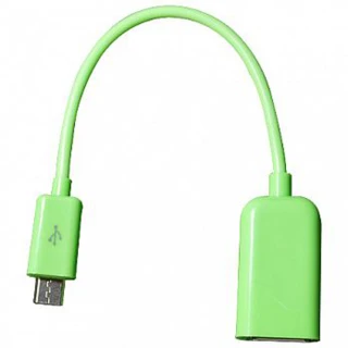 【GCOMM】Micro USB OTG 資料傳輸線(蘋果綠 約15cm)