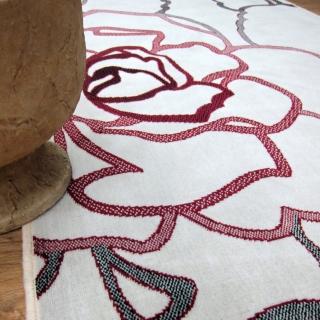 【範登伯格】比利時 夏蔓柔光絲質感地毯-玫瑰(160x230cm/粉)