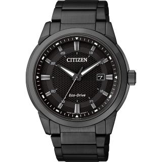 【CITIZEN】Eco-Drive 都會時尚光動能手錶-黑/40mm 送行動電源 開學(BM7145-51E)