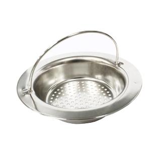 【PUSH! 廚房用品】外徑11CM內徑8CM深度2.5CM 提籃式不鏽鋼流理臺水槽濾網D37(HD1011)