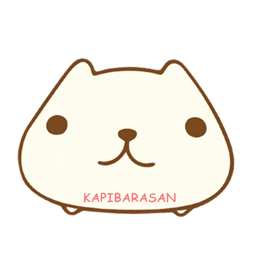 【kapibarasa】水豚君甜點系列後背背包(藍色)