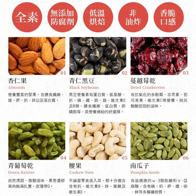 【紅布朗】綜合堅果(200gX4罐) 健康休閒零食 年貨 年節 過年