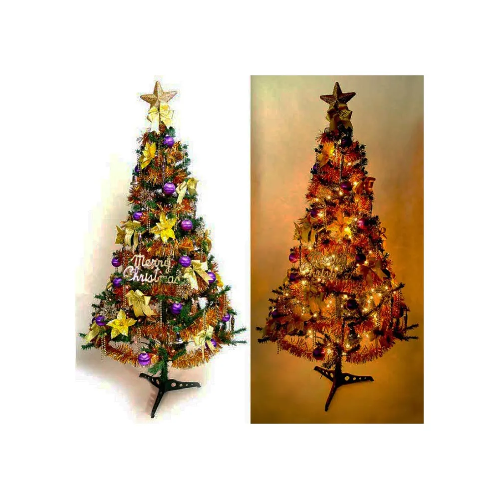 【摩達客】台灣製-6尺/6呎-180cm特級金色松針葉聖誕樹-裸樹(不含飾品/不含燈/本島免運費)