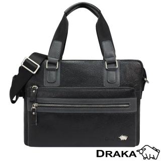 【DRAKA達卡】母親節禮物 傳奇系列-牛皮手提公事包-小(44dk753158-2)