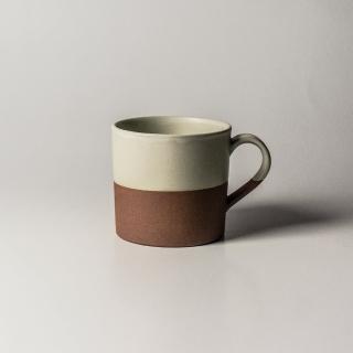 【上作美器】撞色馬克杯-啞光白(200ml咖啡杯)