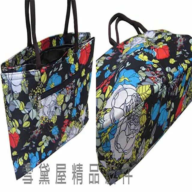 【SNOW.bagshop】雙11 托特包購物袋簡易袋二層主袋(手提肩背防水包 泥龍布材質多功能)