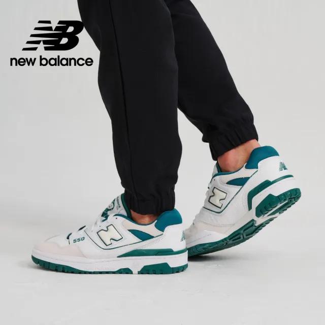 【NEW BALANCE】NB 運動鞋/復古鞋_男鞋/女鞋_灰白綠_BB550STA-D