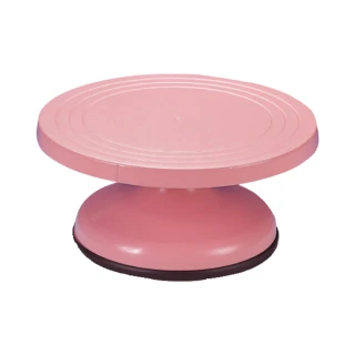 【SANNENG 三能】塑膠蛋糕轉台-粉紅色(SN4153)