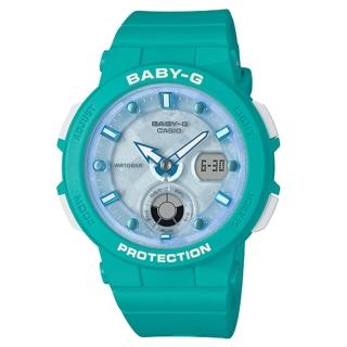【CASIO 卡西歐】BABY-G 海洋元素運動錶-綠 情人節 禮物(BGA-250-2A)