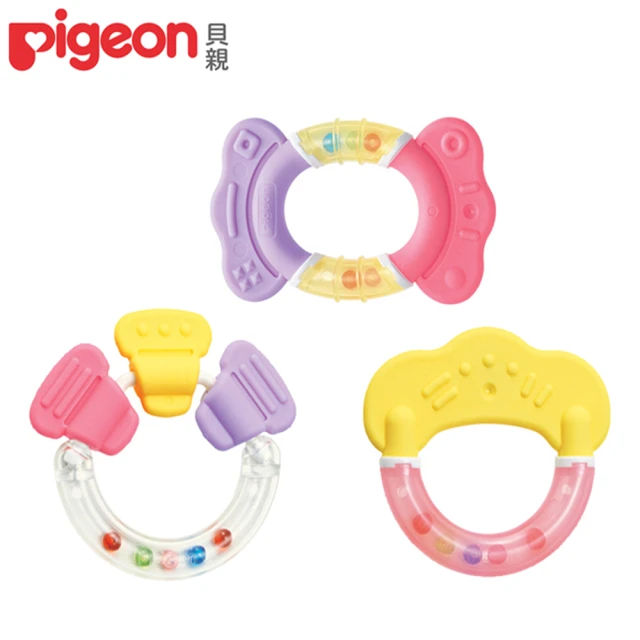 【Pigeon 貝親】牙齒咬環固齒器-玩具/糖果/粉彩(固齒器/磨牙器/玩具/糖果/粉彩)
