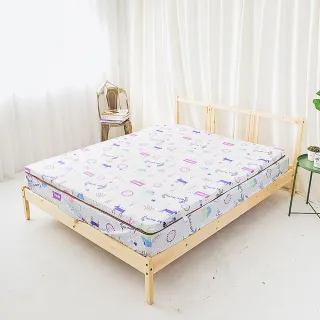 【米夢家居】夢想家園-單人加大3.5尺 MIT冬夏兩用純棉+紙纖三合一高支撐記憶床墊(白日夢)