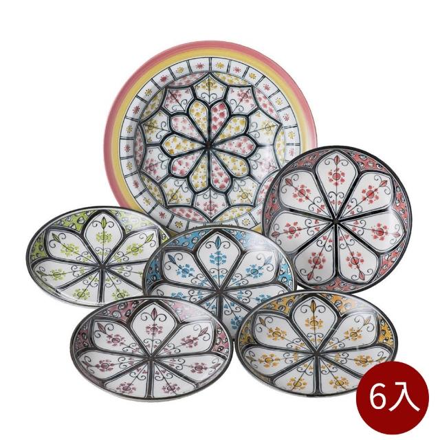 【日本bloom-plus】馬拉喀什民族風餐盤-6入組(美濃燒)
