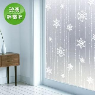 【Conalife】抵抗曝曬! PVC無痕靜電N次貼玻璃紙(2入)