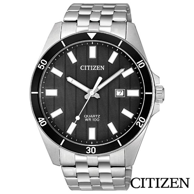 【CITIZEN 星辰】恢宏大度鋼帶石英男錶(BI5050-54E)