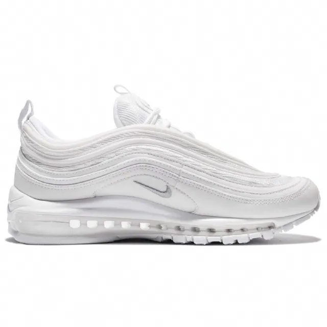 【NIKE】慢跑鞋 Air Max 97 男鞋 女鞋 休閒 氣墊 復古 反光 潮流 經典 白 灰(921826-101)